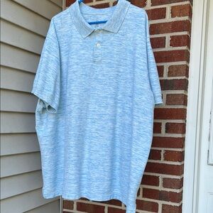 Men's Light Blue Polo Shirt Men’s 4XL